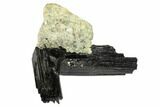Black Tourmaline (Schorl) Crystals on Orthoclase - Namibia #132175-1